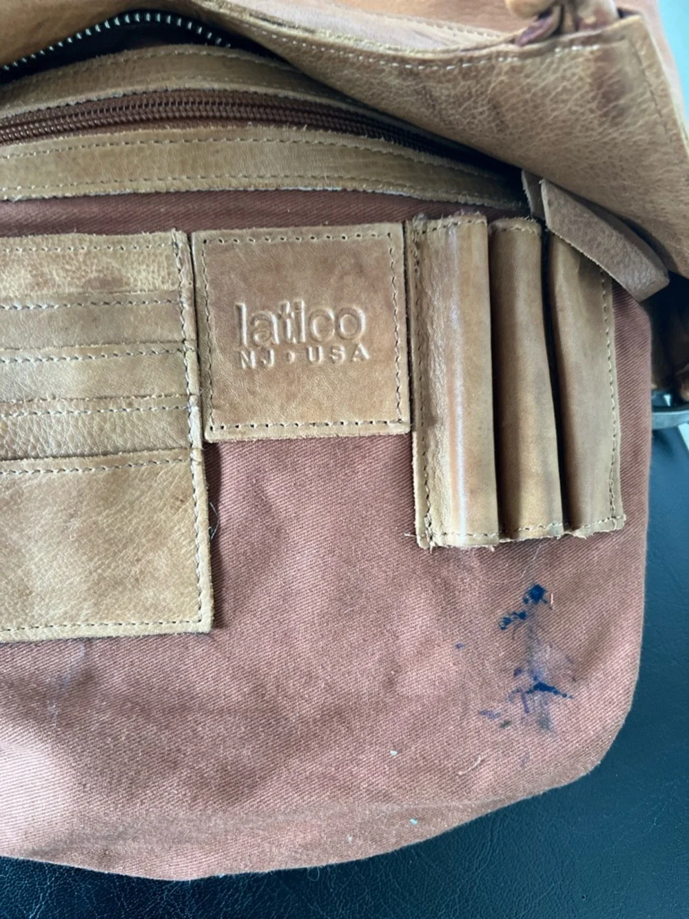 Latico Leathers Cognac Nash Crossbody Handbag - Picture 13 of 15